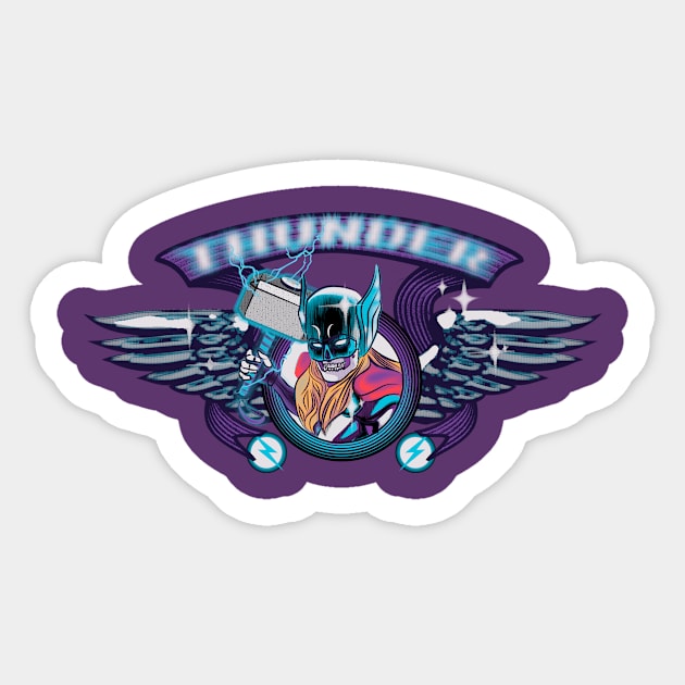 thunder Sticker by sambukino